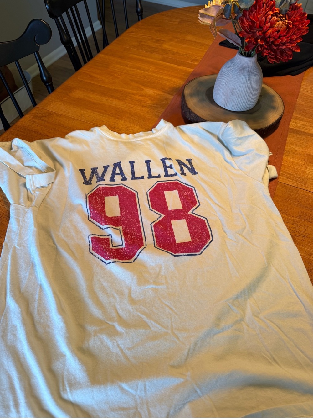 Maurices White Tee with Red & Blue 'WALLEN 98' Graphic - Picture 3 of 7